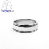 แหวนทองคำขาว แหวนเกลี้ยง แหวนแต่งงาน  -  R1221WG-18K